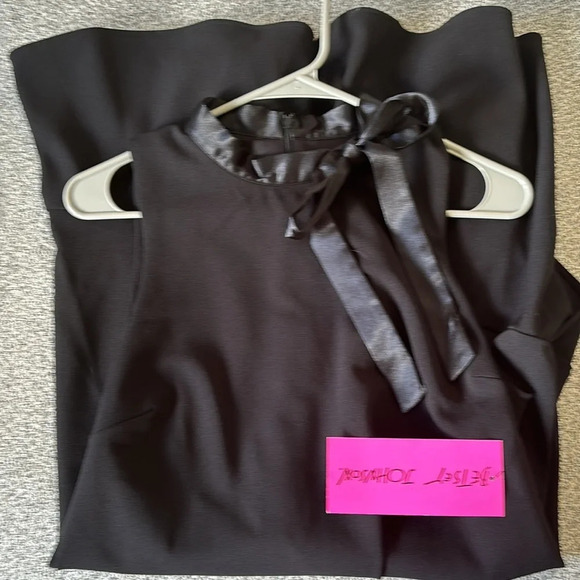Vintage Betsey Johnson Midi Dress Little Black Dress - Picture 6 of 9
